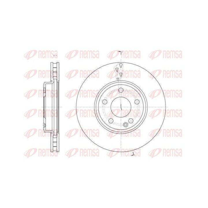 Stabdžių diskas REMSA 61522.10