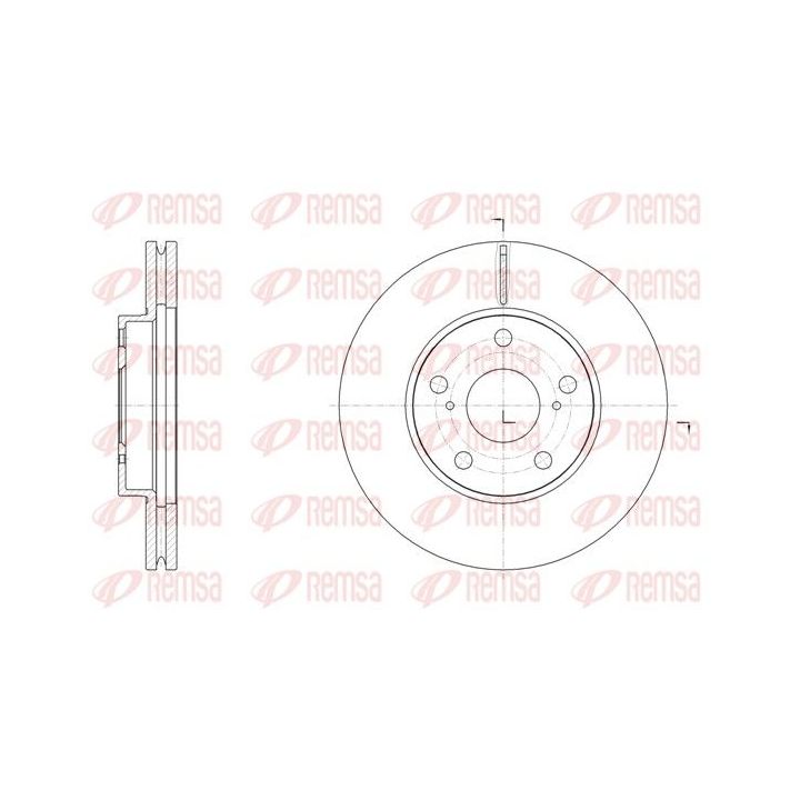 Stabdžių diskas REMSA 61539.10