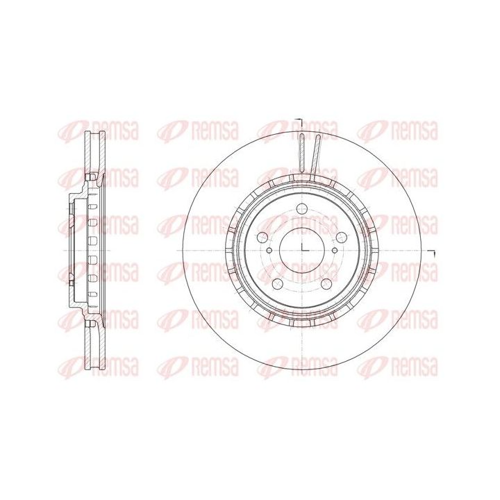 Stabdžių diskas REMSA 61540.10