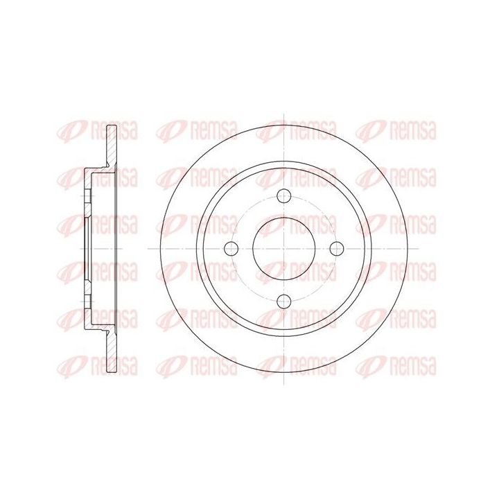 Stabdžių diskas REMSA 6155.00