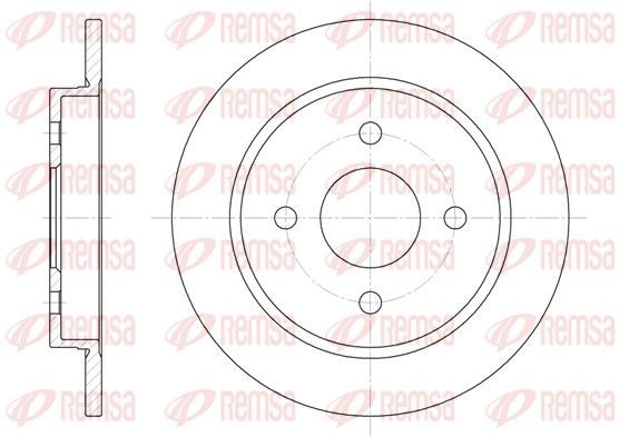 Stabdžių diskas REMSA 6155.00