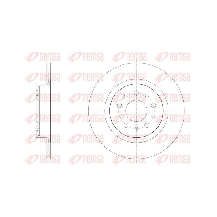 Stabdžių diskas REMSA 61558.00