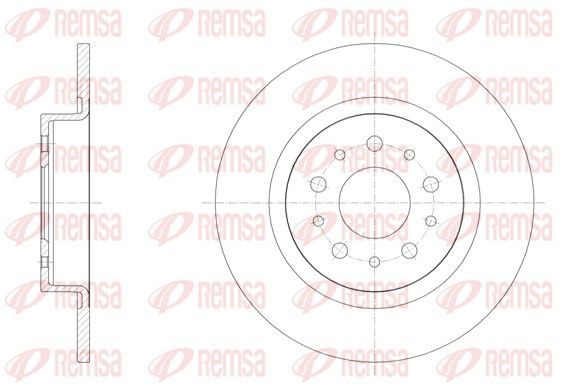 Stabdžių diskas REMSA 61558.00