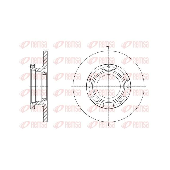 Stabdžių diskas REMSA 61564.00