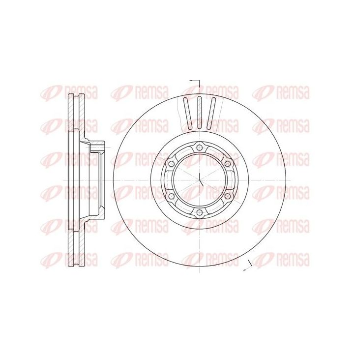 Stabdžių diskas REMSA 6157.10