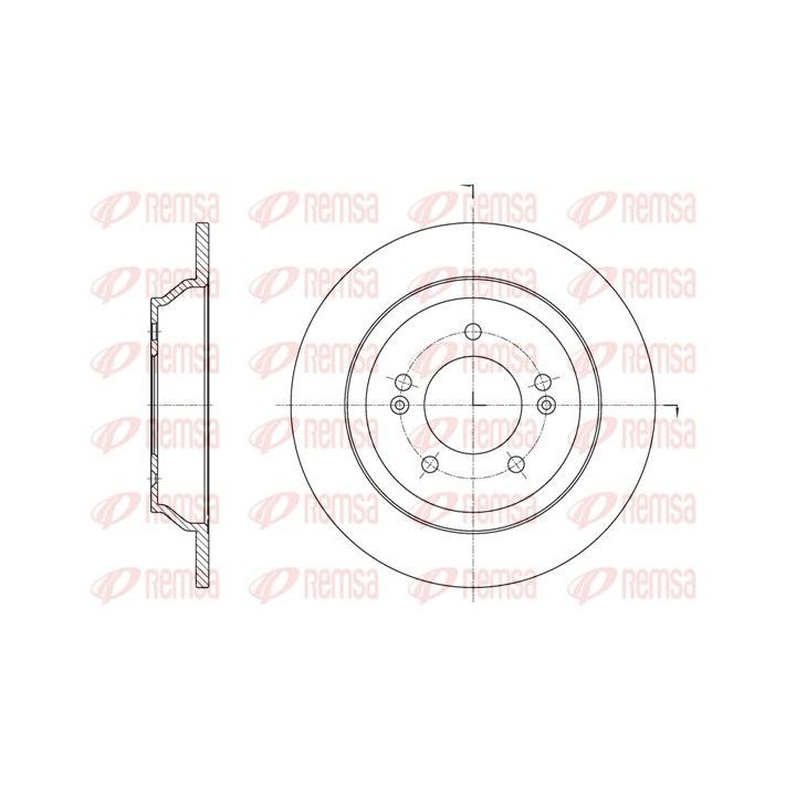 Stabdžių diskas REMSA 61572.00