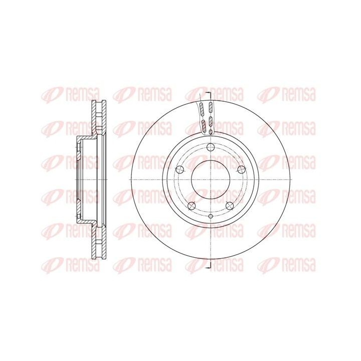 Stabdžių diskas REMSA 61573.10