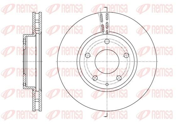 Stabdžių diskas REMSA 61573.10