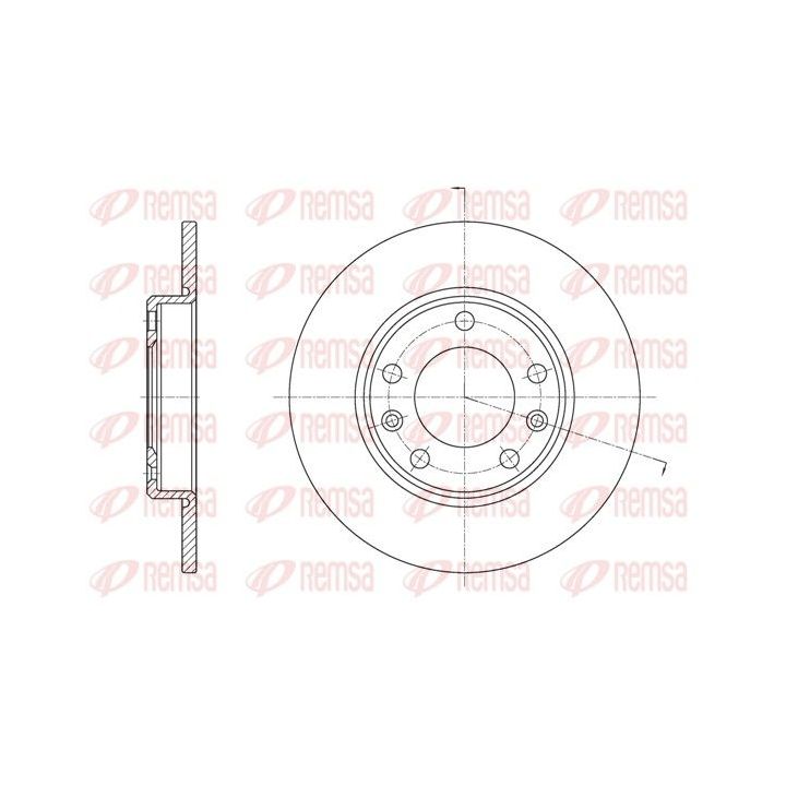 Stabdžių diskas REMSA 61585.00