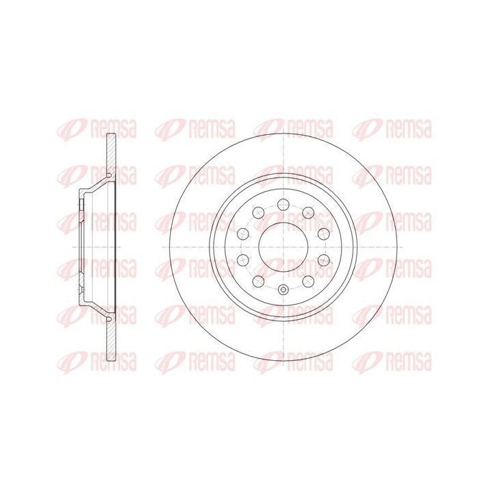 Stabdžių diskas REMSA 61587.00