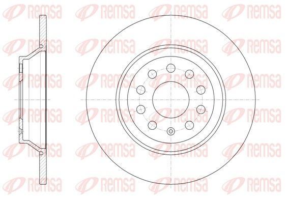 Stabdžių diskas REMSA 61587.00