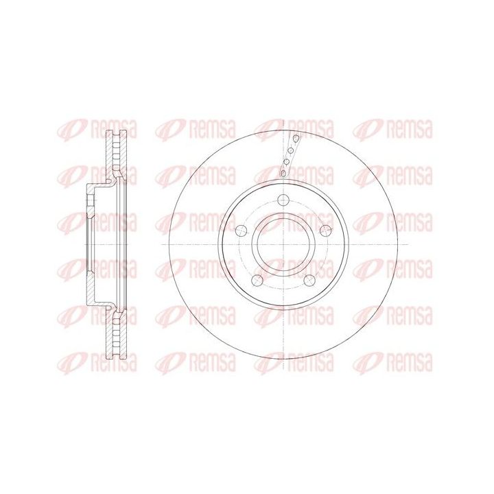 Stabdžių diskas REMSA 61588.10