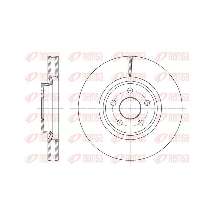 Stabdžių diskas REMSA 61602.10