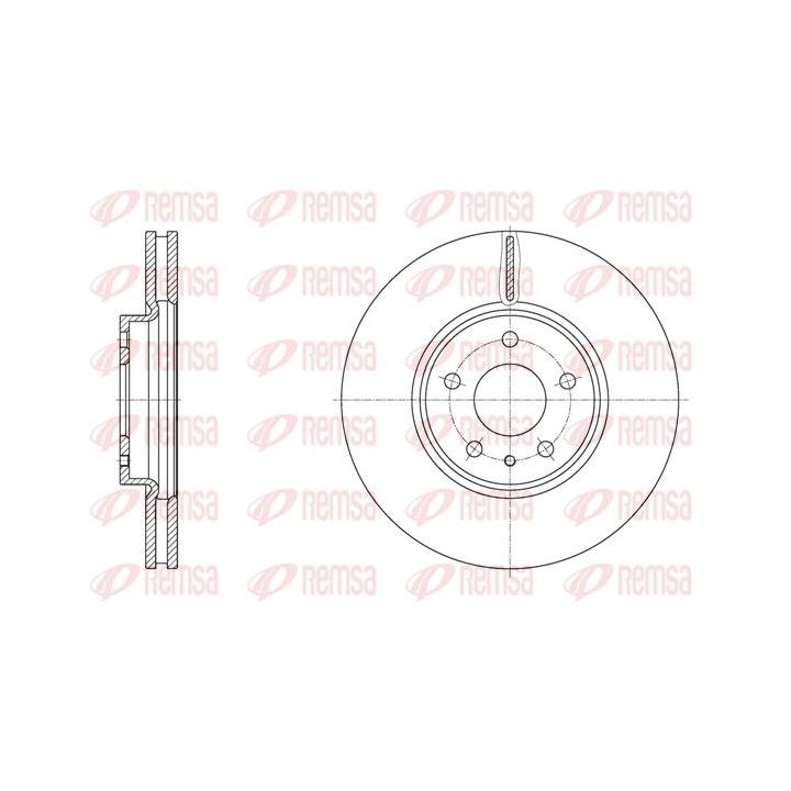 Stabdžių diskas REMSA 61605.10
