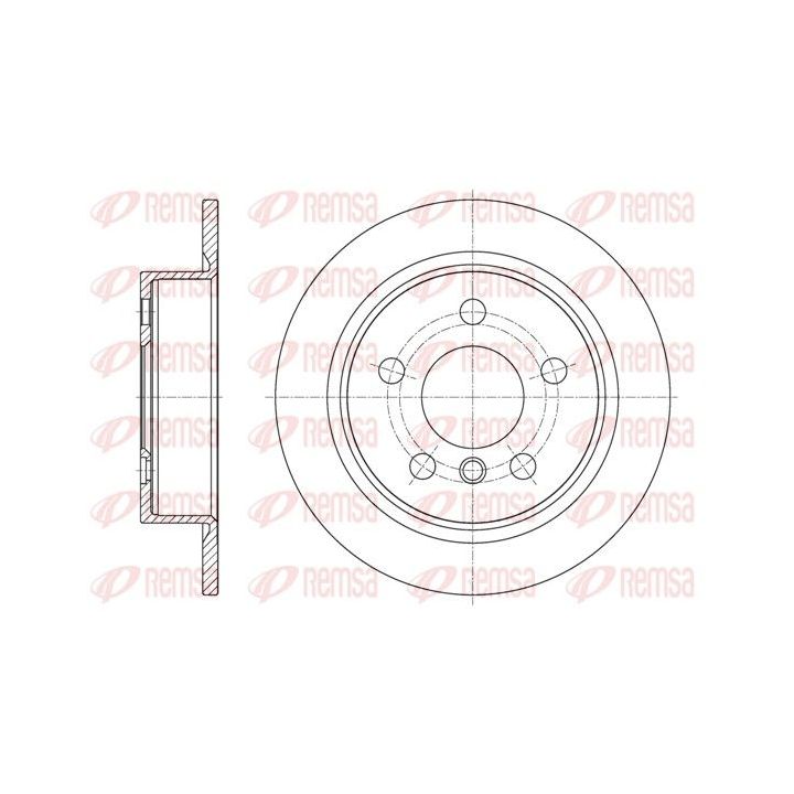 Stabdžių diskas REMSA 61618.00