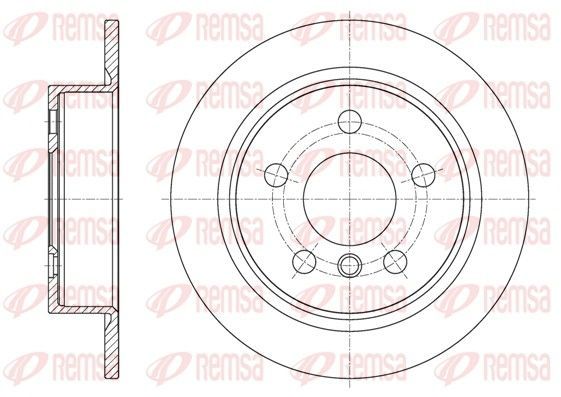 Stabdžių diskas REMSA 61618.00