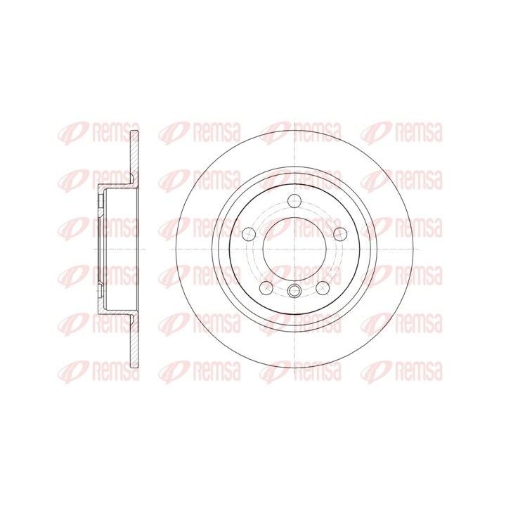 Stabdžių diskas REMSA 61619.00