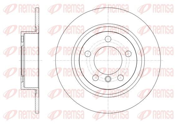 Stabdžių diskas REMSA 61619.00