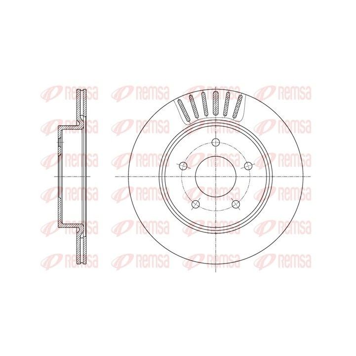Stabdžių diskas REMSA 61623.10