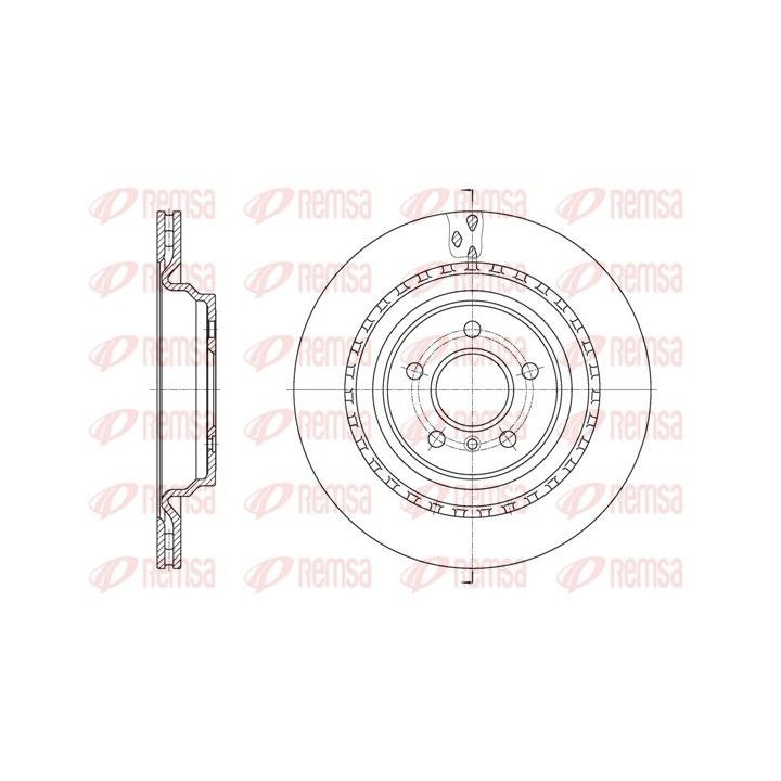 Stabdžių diskas REMSA 61636.10