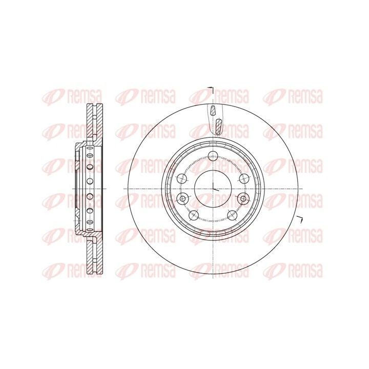 Stabdžių diskas REMSA 61655.10