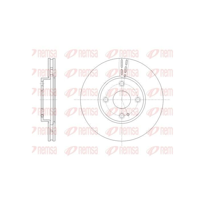 Stabdžių diskas REMSA 61659.10