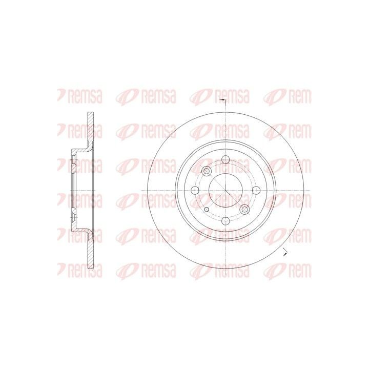 Stabdžių diskas REMSA 61660.00