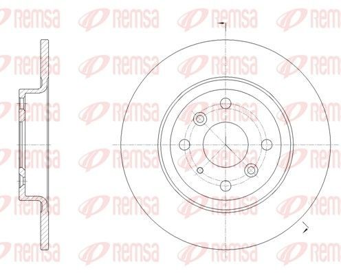 Stabdžių diskas REMSA 61660.00
