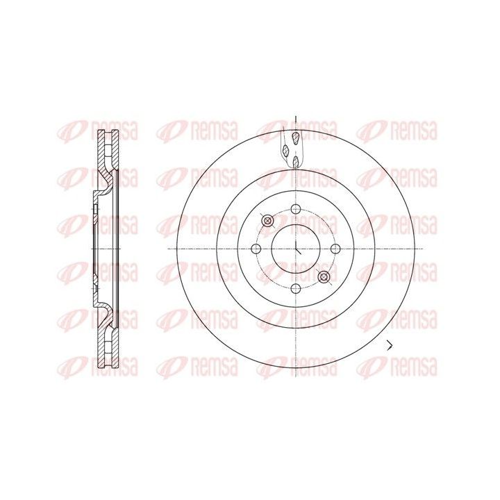 Stabdžių diskas REMSA 61667.10