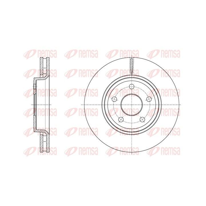Stabdžių diskas REMSA 61668.10