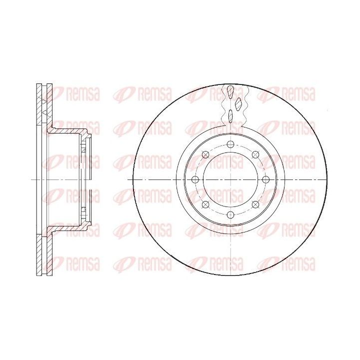 Stabdžių diskas REMSA 61673.10
