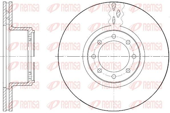 Stabdžių diskas REMSA 61673.10