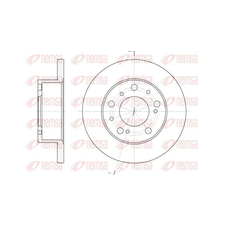 Stabdžių diskas REMSA 6169.00