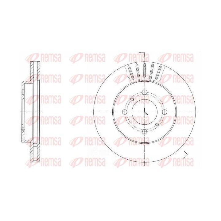 Stabdžių diskas REMSA 61696.10