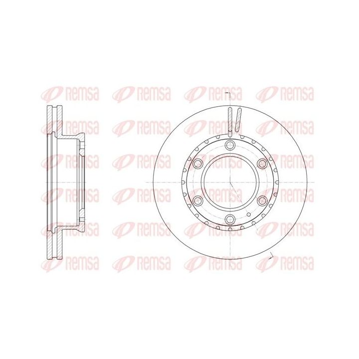 Stabdžių diskas REMSA 61706.10