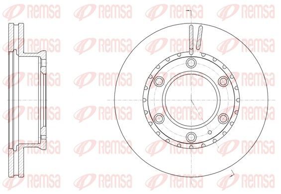 Stabdžių diskas REMSA 61706.10