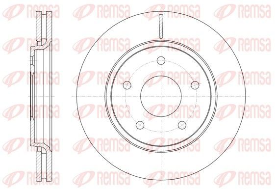 Stabdžių diskas REMSA 61724.10