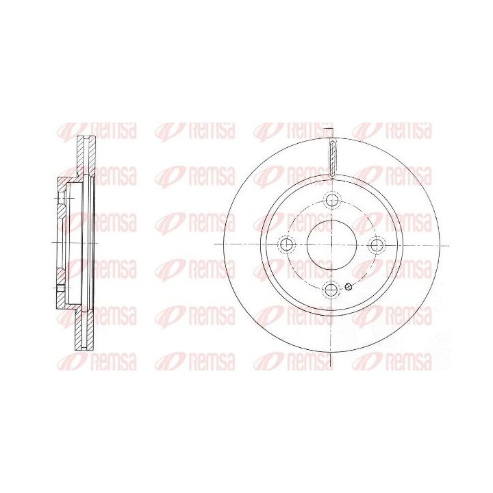 Stabdžių diskas REMSA 61738.10