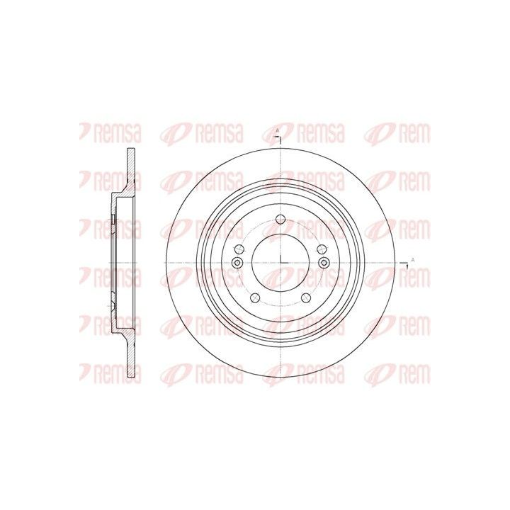 Stabdžių diskas REMSA 61780.00