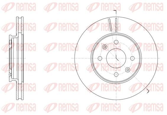 Stabdžių diskas REMSA 61784.10