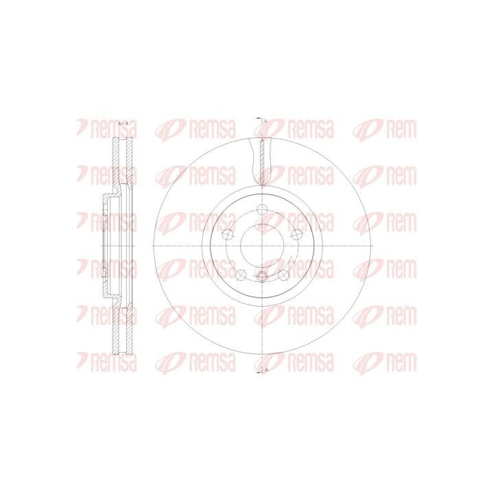 Stabdžių diskas REMSA 61789.10