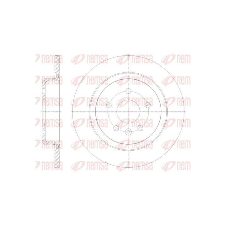 Stabdžių diskas REMSA 61791.00
