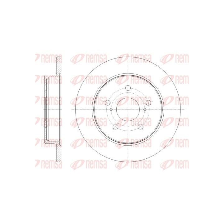 Stabdžių diskas REMSA 61795.00