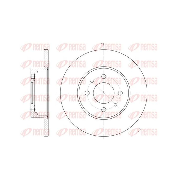 Stabdžių diskas REMSA 6180.00