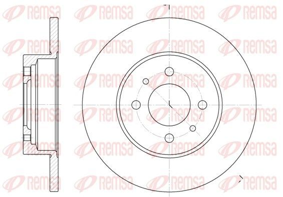 Stabdžių diskas REMSA 6180.00