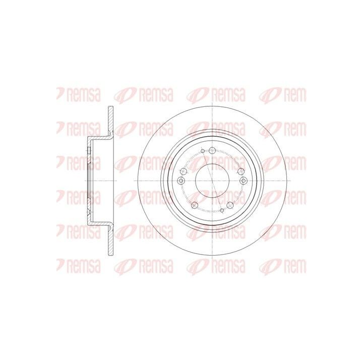 Stabdžių diskas REMSA 61811.00