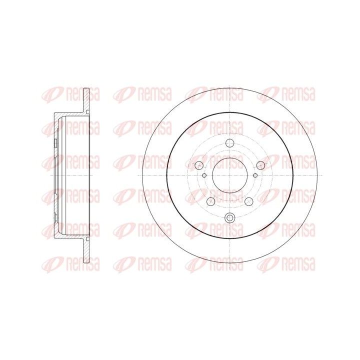 Stabdžių diskas REMSA 61815.00