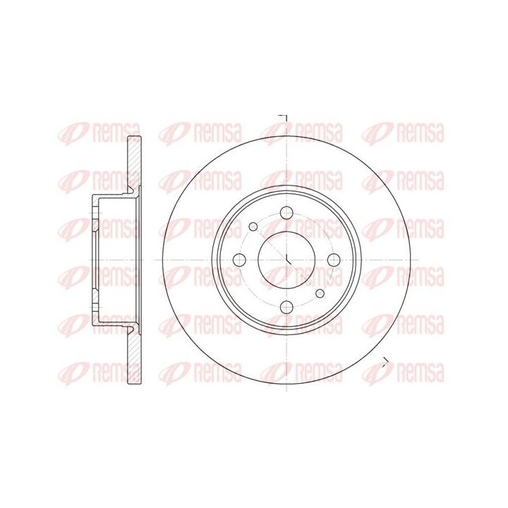 Stabdžių diskas REMSA 6182.00