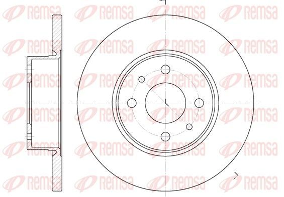 Stabdžių diskas REMSA 6182.00