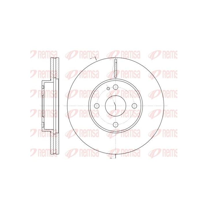 Stabdžių diskas REMSA 6184.10